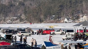 9.7K views · 208 reactions | Amazing views at the Alton Bay Ice Runway on Lake Winnipesaukee. Watch a landing on the Ice. Then check out the views on the bay as we watch a takeoff towards the end of the | Everything New Hampshire | Facebook