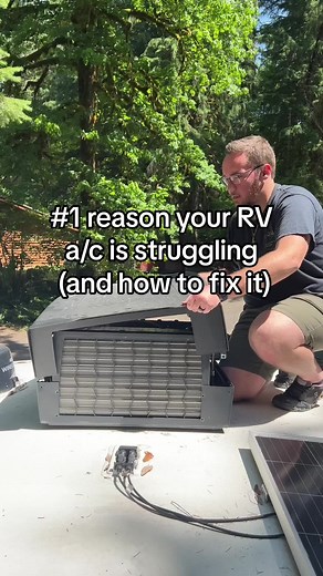 🧊Our RV is now blowing cold air, even on hot days, with this fix 🚐🛠️ What you need: •Towels •Screwdriver •Small brush •Condensed air •Coil Cleaner It’s a relatively simple process that looks and sounds like more work than it is Cleaning your A/C unit and coils will help maximize airflow and reduce over-working which ultimately causes freezing over and warm air #rvtips #rvlifestyle #rvtipsandtricks #rvac #rvadvice #rvnewbies #summertips #camper #fifthwheel #rv #rvmaintenance #campertips #rvhac