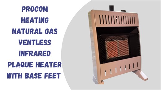 Watch ProCom Heating Natural Gas Ventless Infrared Plaque Heater With Base Feet  on Amazon Live