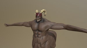 Demon - 3D model by rahulkashyap
