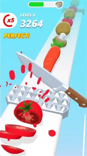 Perfect Slice 3D – Ultimate# Fruit #mobilegame Cutting Challenge😱