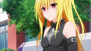 Yami has a mouse stuck in her clothes.