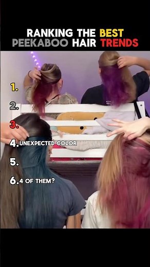 Ranking Best Peekaboo Hair Trends