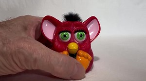 Furby 1998 Plastic Mcdonald's Happy Meal Toy, 3" Red With Black Hair Green Eyes, Press Tail Squeaks Eyelids and Mouth Move, Pre-owned Very - Etsy Canada