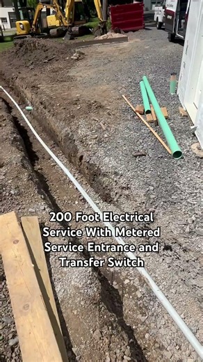 New Electrical Service With A Transfer Switch #generator #electric #construction #wiring