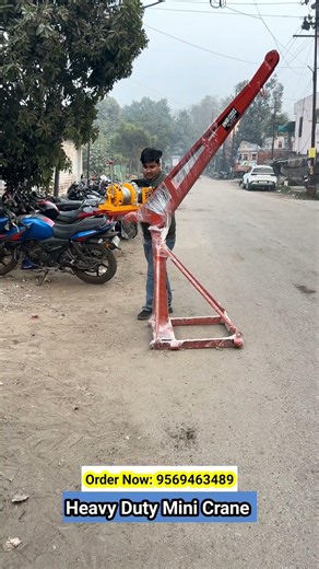 Mini Crane Machine for Construction | Easy Material Lifting #indfirstchoice #talwarindustries #crane