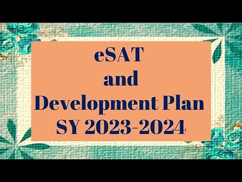 e-SAT and Development Plan SY 2023-2024