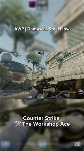 Counter Strike 2 AWP | Damascus Steel Flow"Not a bullet, but a wave of history crashing.