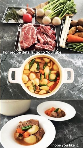 【今が旬の蕪を使った煮込み料理】豚肉のナヴァラン風煮込み【鍋一つで作れる簡単レシピ】