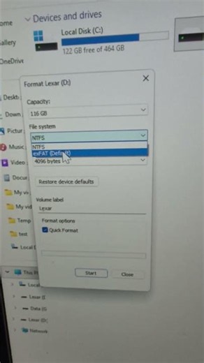How to format a drive in Windows