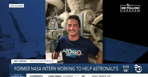 Former NASA intern researches how space travel impacts astronaut vision