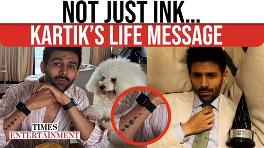 Kartik Aaryan unveils moon phase tattoo—symbolizing 'transformation' in his life