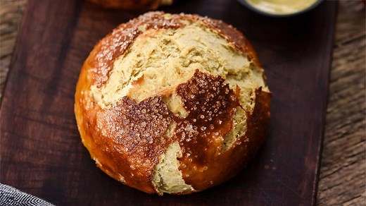 Homemade Pretzel Bread (Pretzel Rolls)