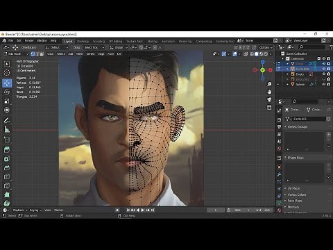 【Blender 2.93 Tutorial 】 Create a 3D Male Head | Modeling arcane jayce talis head | Gjnko