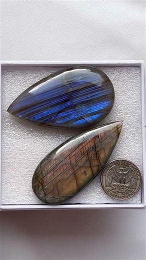 Blue , Purple Fire Labradorite Stones for Jewellery. #labradorite #jewelry #short #crystalquality