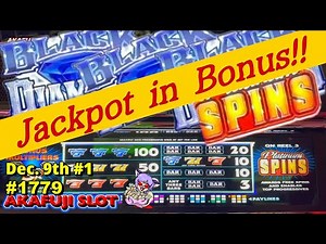 Jackpot Black Diamond Platinum Slot Machine with Bonus Games