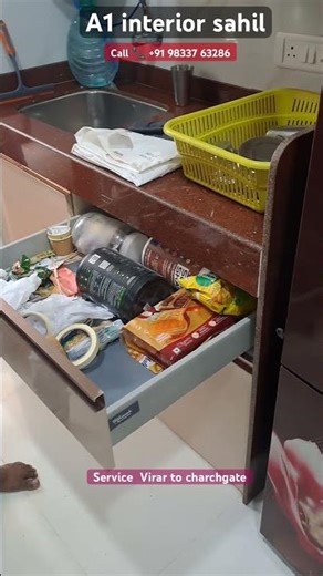 Modular Kitchen acrylic finish ￼#modularkitchen #interiordesign #shorts #viral