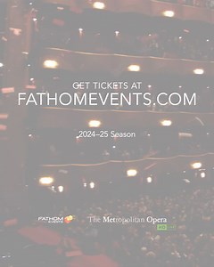 The Metropolitan Opera's award-winning series of live performance transmissions returns to Cinemark theatres with a lineup of eight thrilling titles and exclusive behind-the-scenes content. | Cinemark