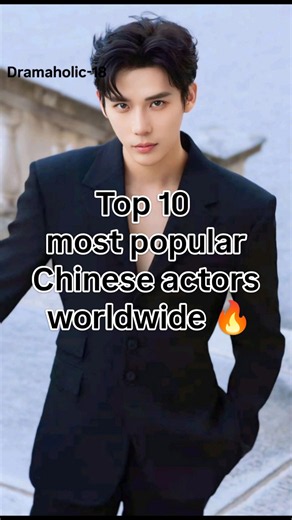 Top 10 most popular Chinese actors worldwide🔥 #yt #chinese #chineseactor #shorts