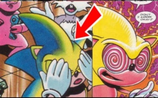 (Sonic The Comic) 索尼克首次变身超级索尼克！Fleetway - Full Scene
