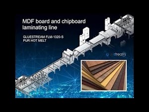 Flat Lamination Line for MDF board and chipboard roller coating