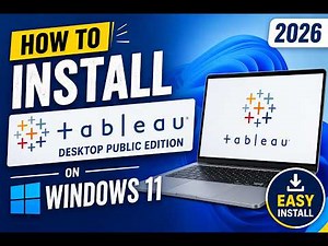 How to Install Tableau Desktop Public Edition on Windows 11(2026)