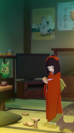 自作アニメ - 呪いの人形と女の子の関係【アニメーション】