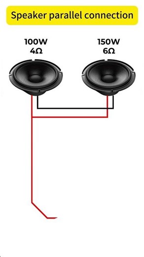 Speaker parallel connection #diy #shorts #electronics