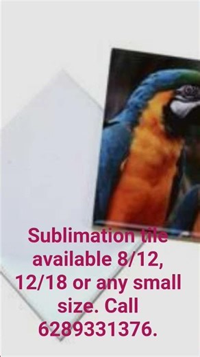 Sublimation Tile available for print. any size.