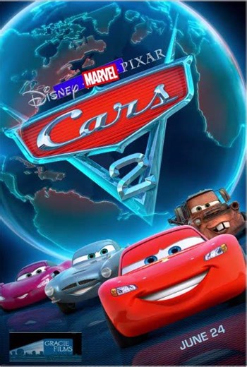 Cars 2 (2011, Walt Disney/MARVEL/Pixar/Gracie Films AU) Poster