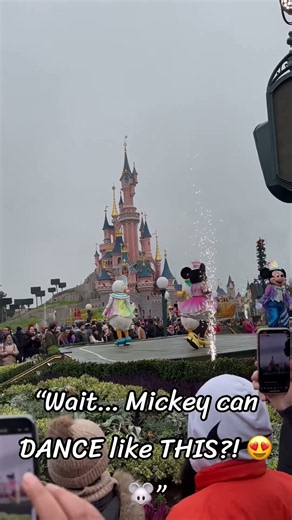 Mickey Mouse Dance That Made Everyone Smile! 🐭❤️🔥 #explorenow #travel #disneymemories