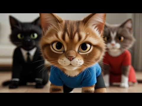 Cute Brown Kitten Wins Big! 🏆 | 3D Cat Family Cartoon Story for Kids