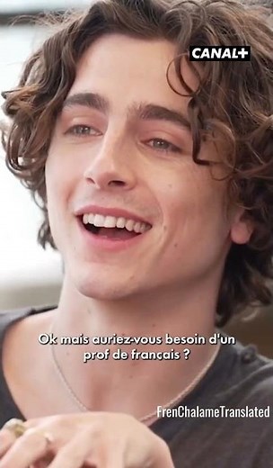 Timothée Chalamet can still speak French!