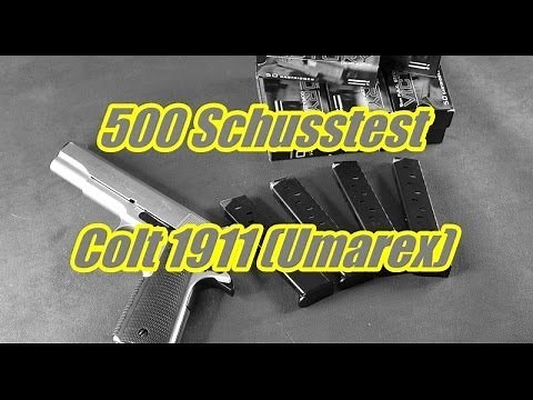 500 Schusstest Umarex Colt 1911
