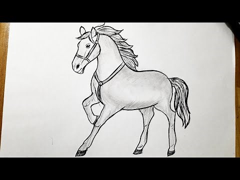 How to draw a horse easy step by step || Easy horse drawing