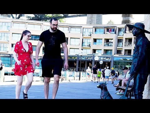 The Way I scared them is Hilarious - Statue Prank🤣