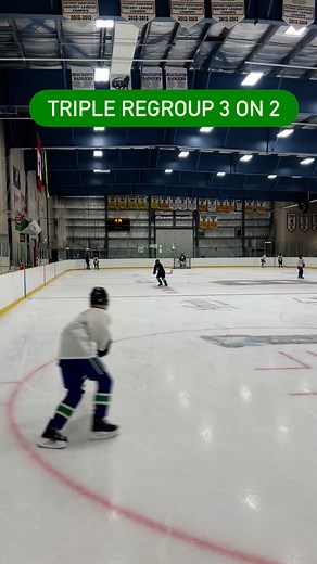 9.5K views · 89 reactions | Regrouping and lane filling!!!  Here is a mid practice drill which forces d-men to have active lanes and teaching players proper lane filling routes. We added a little 3 on 2 to finish it all off. #hockeydrilloftheweek #hockeydrilloftheday #hockeydrills #hockey #hockeydrillsandskills #hockeyislife #hockeygram # | Jordan Gerard Brisebois | Facebook