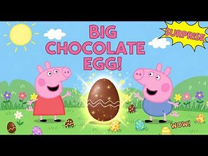 Peppa Pig and George Pig - The Chocolate Egg Hunt! 🐣🍫
