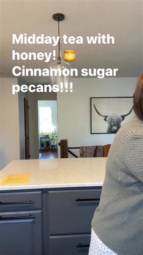 Warm Cinnamon sugar pecans! | The Comfy Nest with Grace