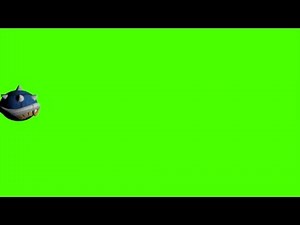 Blue Shell Drifting Full HD 4K - Green Screen