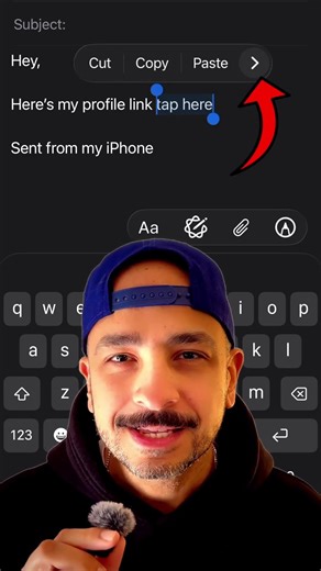 How to add a hyperlink on iPhone 😍ازاي تعمل هايبر لينك علي الايفون 😍