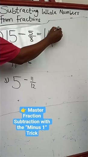 👉 Master Fraction Subtraction with the “Minus 1” Trick