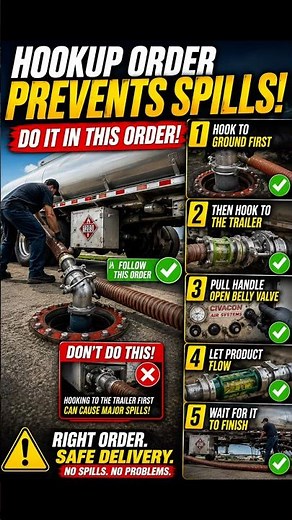 Fuel Tanker Hose Hookup Order Explained | Prevent Fuel Spills