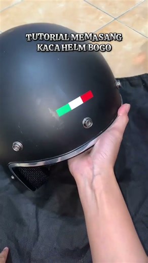 TUTORIAL MEMASANG KACA HELM BOGO #helmbogo #helmbogoviral #tutorial #tutorials #tutorpasangkaca