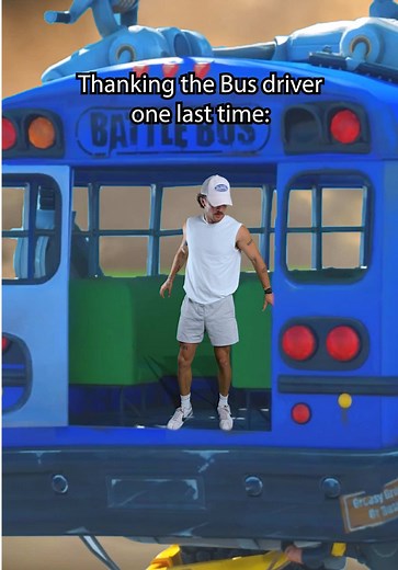 Thanking the Bus Driver in Fortnite Gameplay