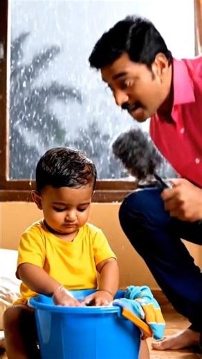 cute baby #babyinterview #cutebaby #funny #washing #viralshort #ai #ytshorts