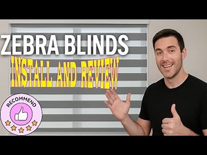 Weffort Motorized Zebra Blinds Install and Review