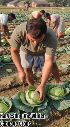 #Harvesting the Winter Cabbage Crops@Amazing World Views