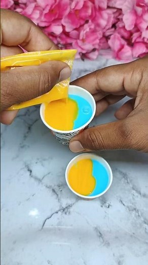 Blue Raspberry & Mango Popsicle 🍧 | Summer Colorful Ice Cream Fusion! | #shorts #popsicle