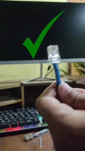 Crimp RJ45 Connector in 30 Seconds 🙀😳#shorts